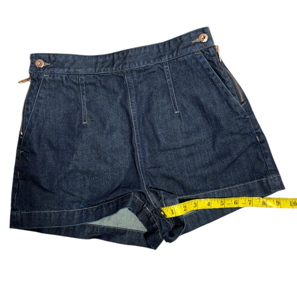 Diesel dark blue high waist short denim shorts Dark Indigo Size 28 - Picture 4 of 10
